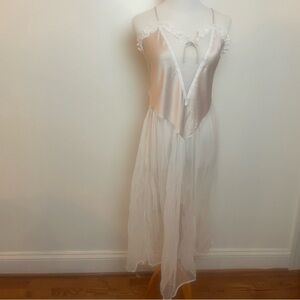 Vintage Petra Fashion Lingerie Wedding Babydoll Large cream Lace Sheer Bridal